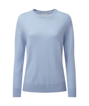 Rose Merino Jumper - Cool Blue