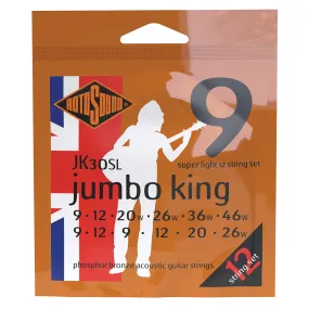 Rotosound JK30SL Jumbo King 12 String Phosphor Bronze