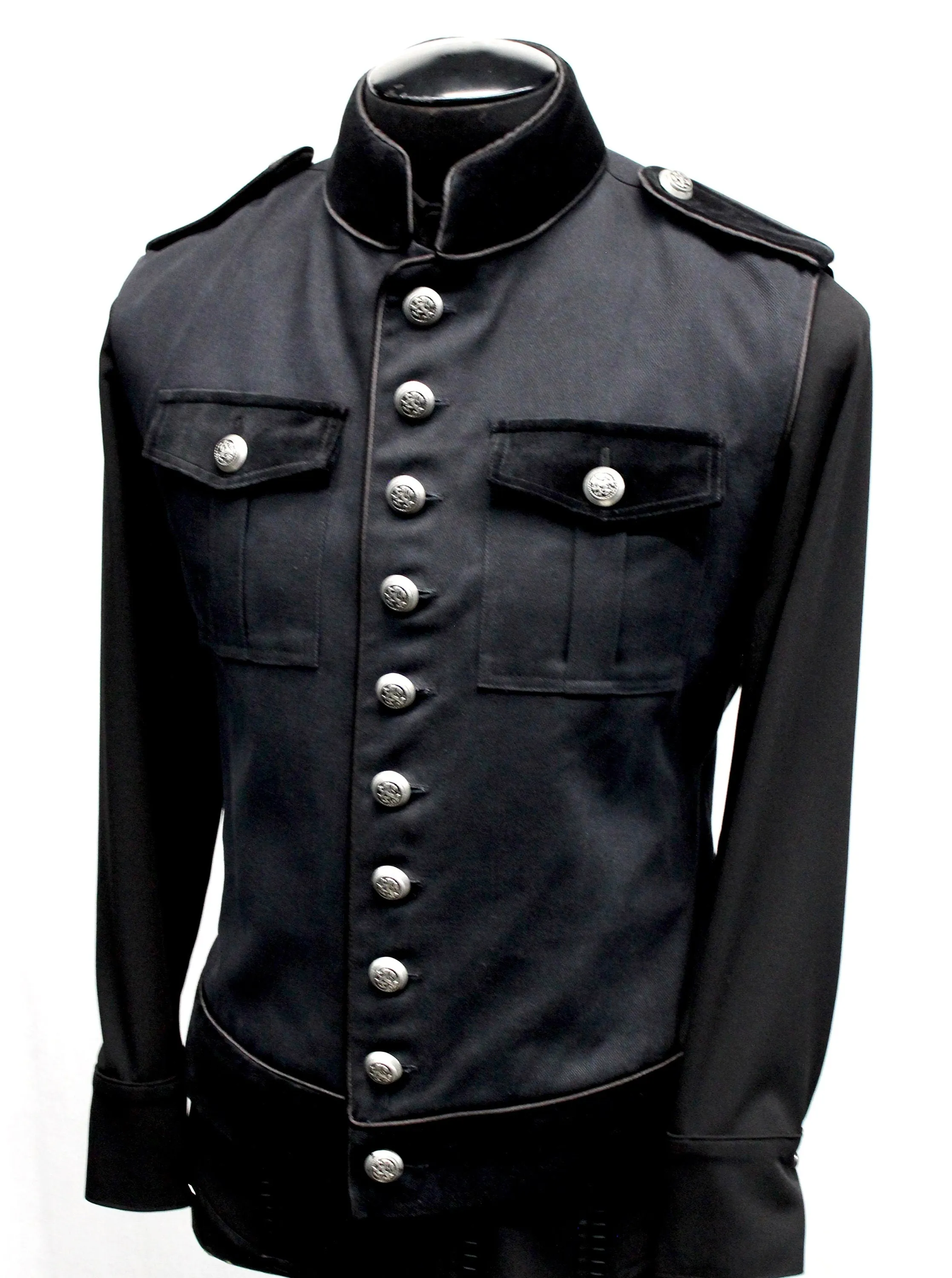 ROYAL MARINE VEST - Black Denim