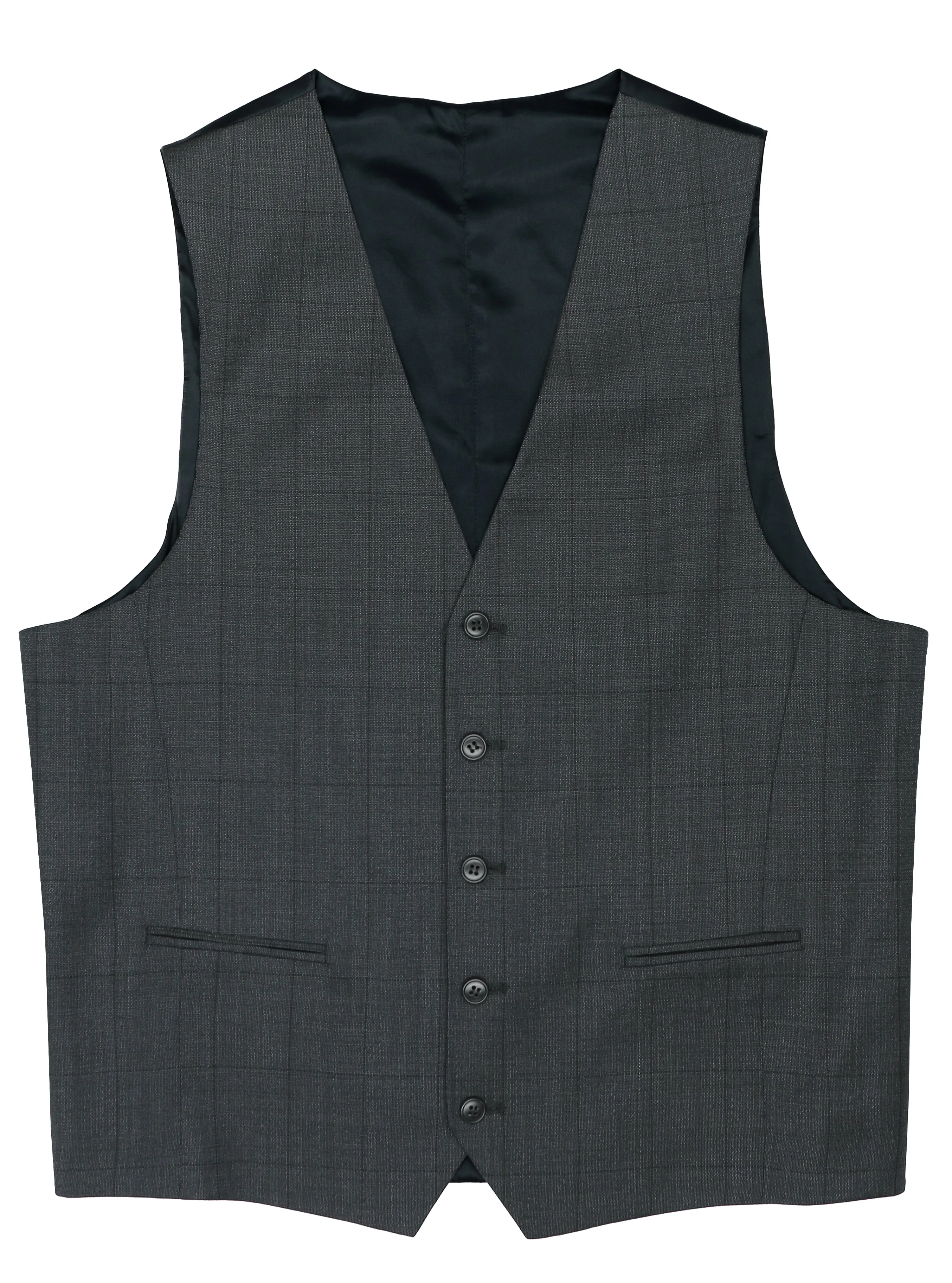 Ryan 107 Charcoal Wool Waistcoat