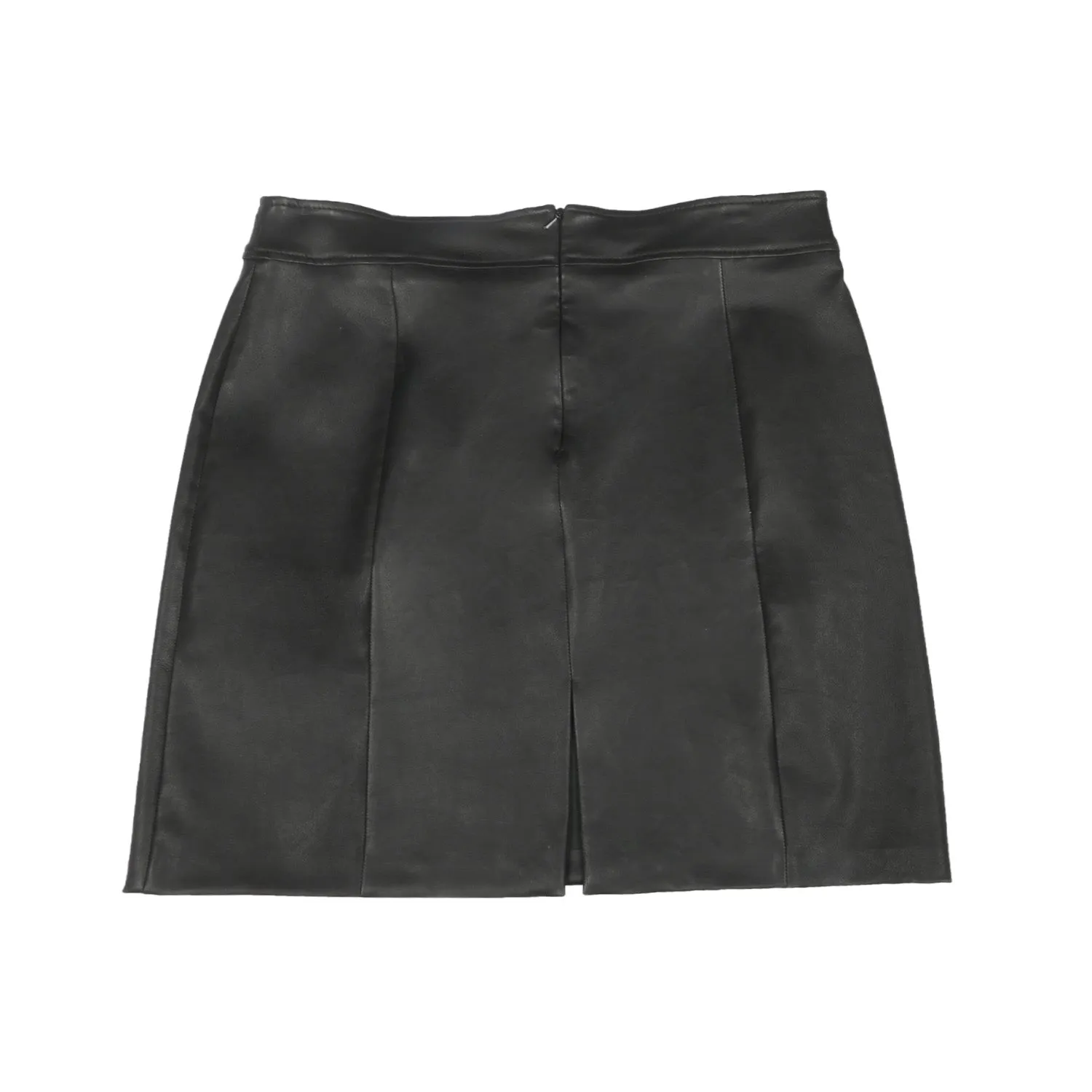 Saint Letitia Black Stretch Leather Skirt