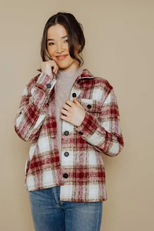 Sammi Brushed Plaid Boxy Jacket