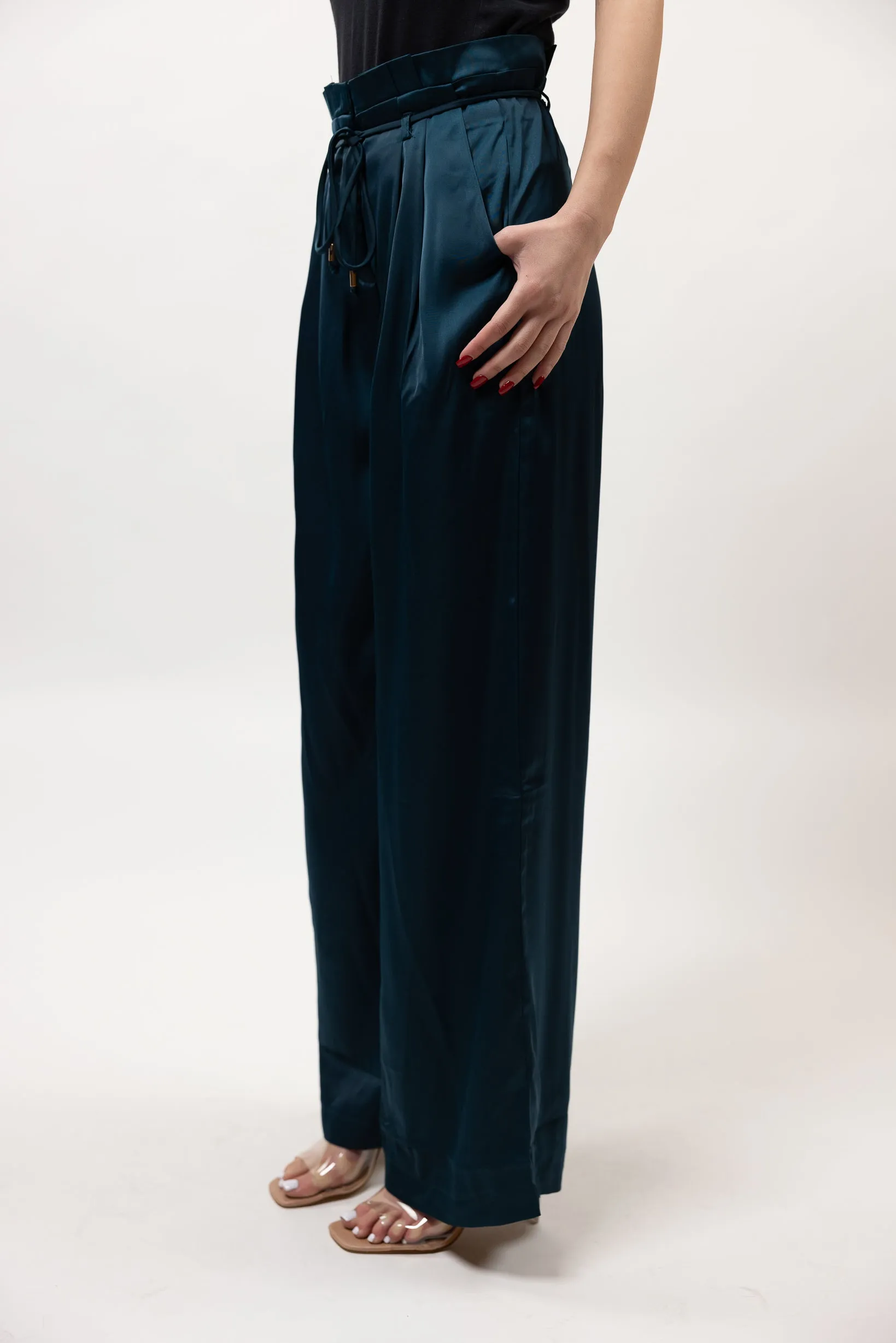 Sera Satin Wide Leg Pants