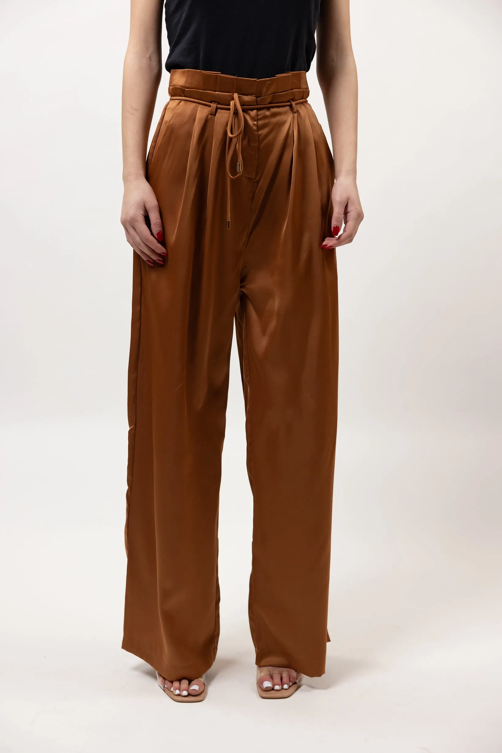 Sera Satin Wide Leg Pants