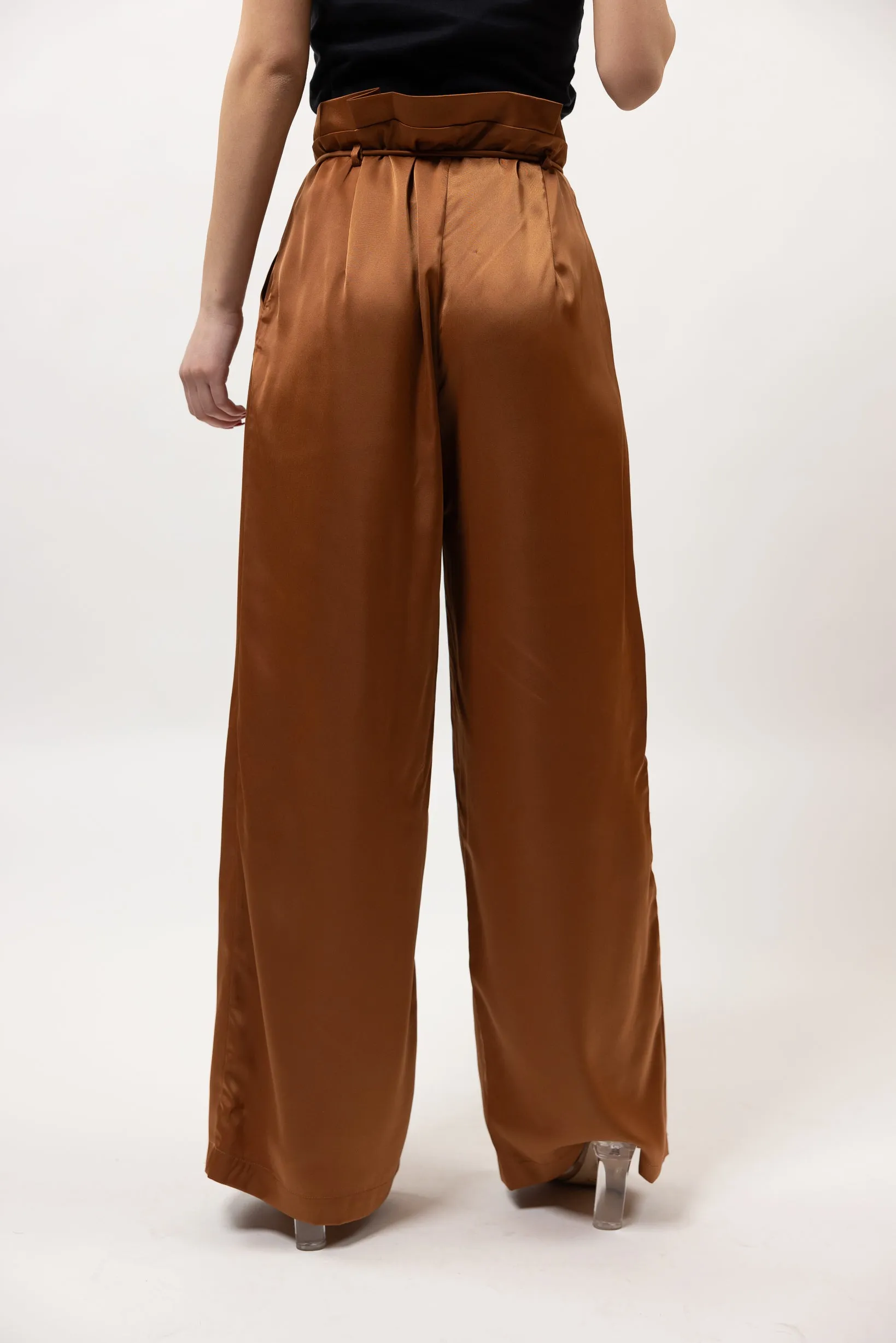 Sera Satin Wide Leg Pants