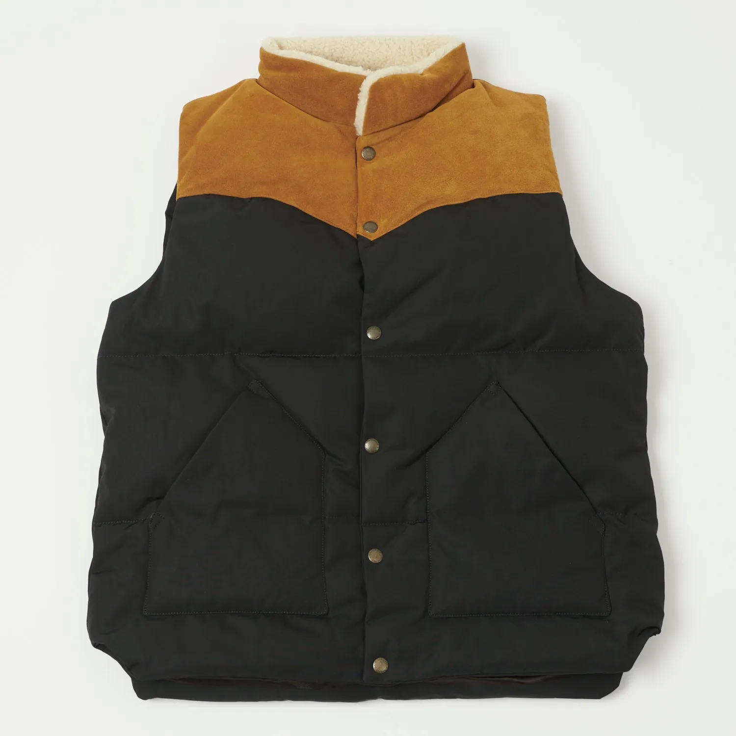 Shangri-La Heritage 'Bivacco' Western Down Vest - Black