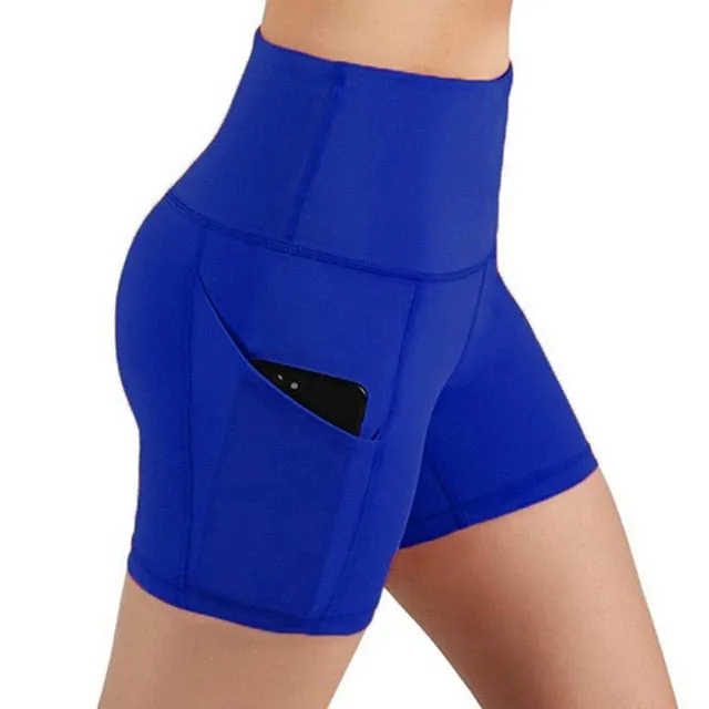 Side Pocket High Waist Running Capri