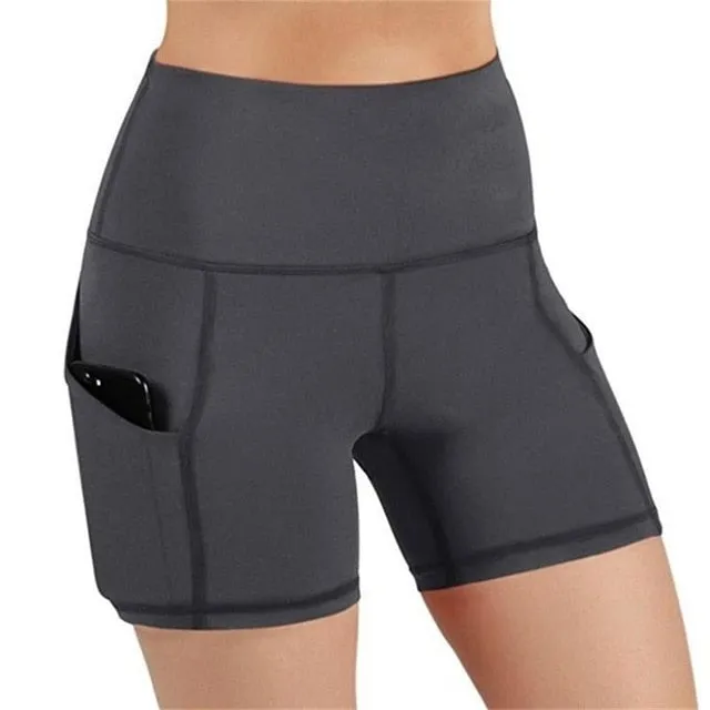 Side Pocket High Waist Running Capri