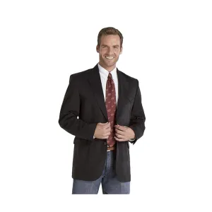 Sidran Men's Circle S Houston Microsuede Black Sport Coat