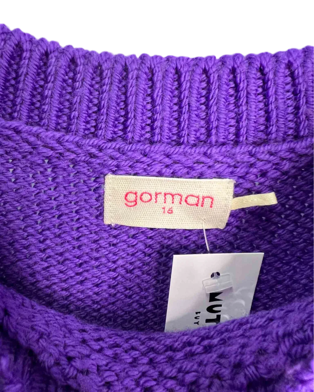 Size 16 - Gorman Purple Merino Knit Vest