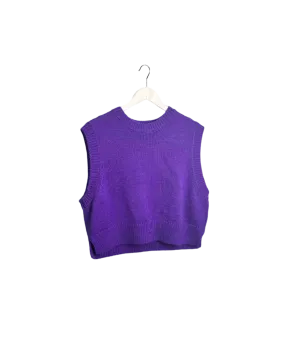 Size 16 - Gorman Purple Merino Knit Vest