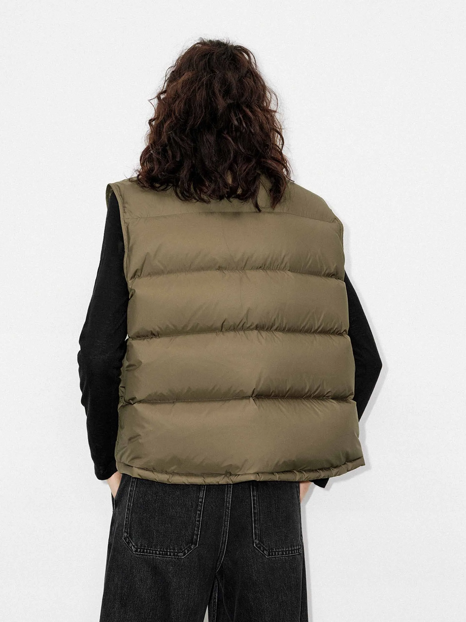 Snap Button Puffer Vest