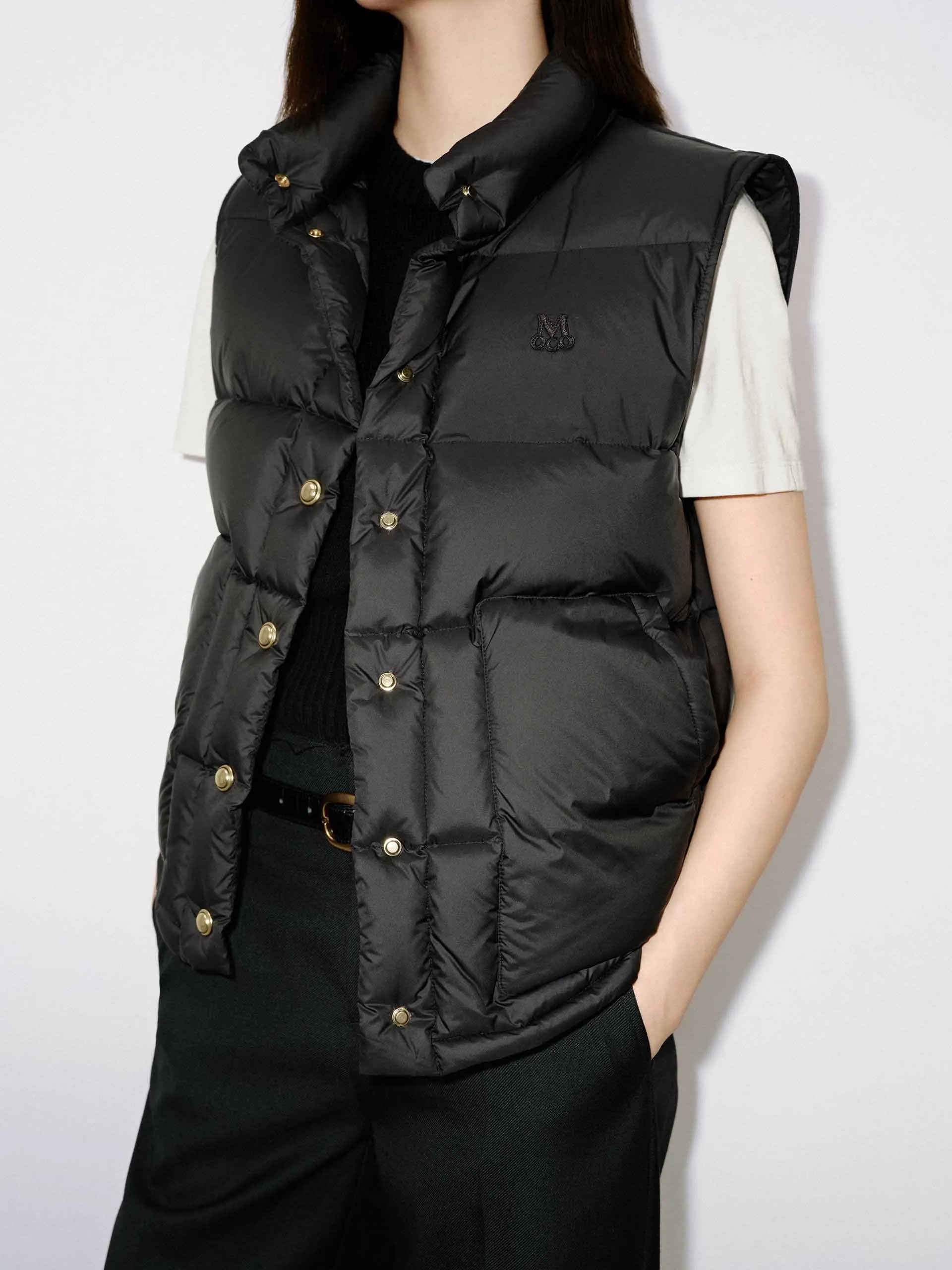 Snap Button Puffer Vest