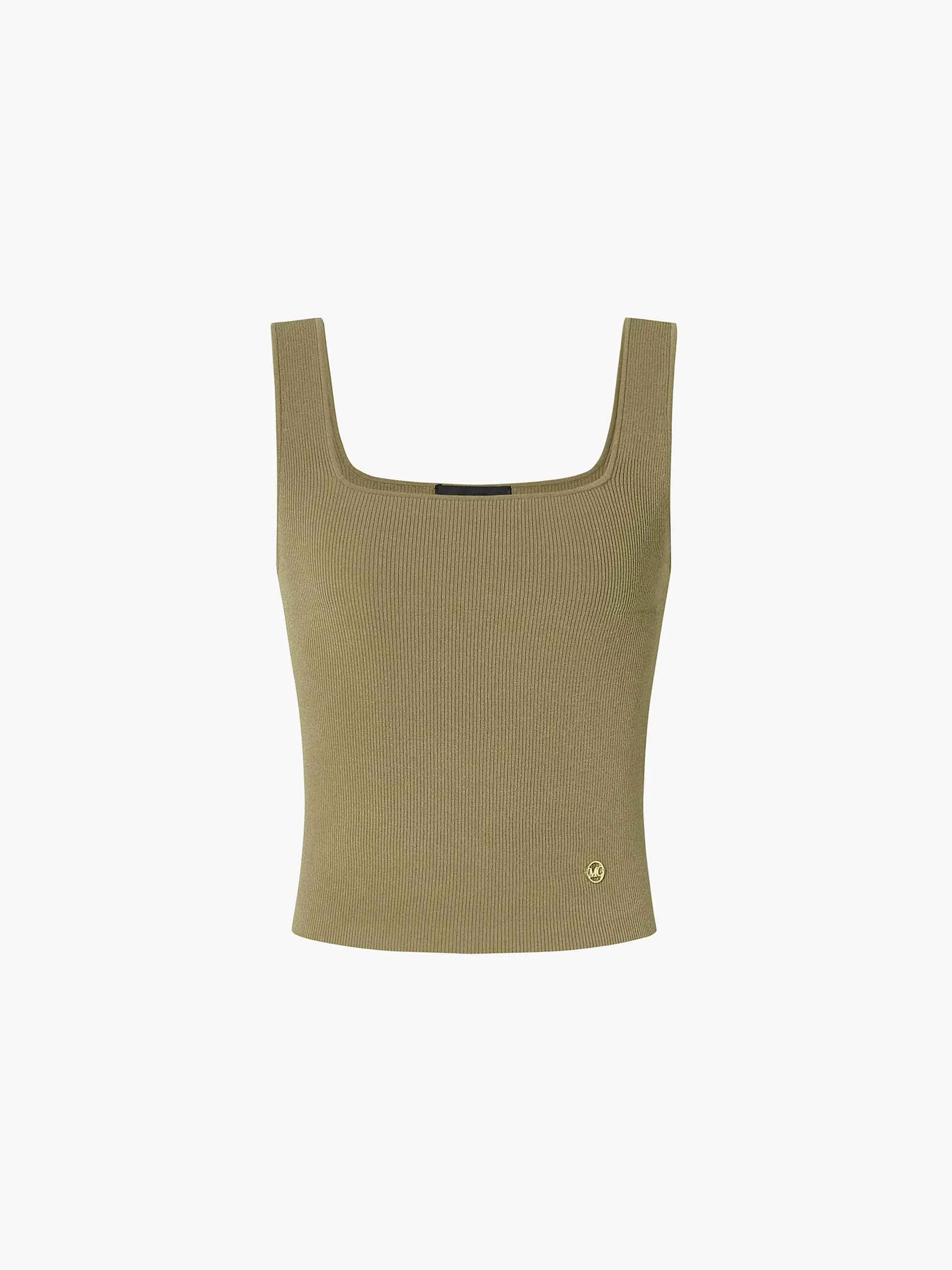 Square Neck Fitted Vest Top