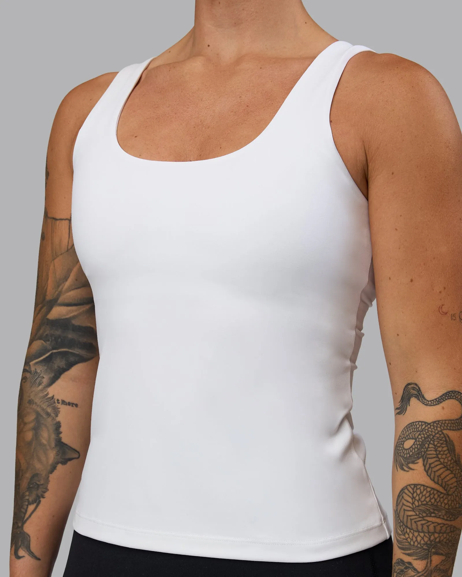 Staple Active Shelf Bra Tank - White