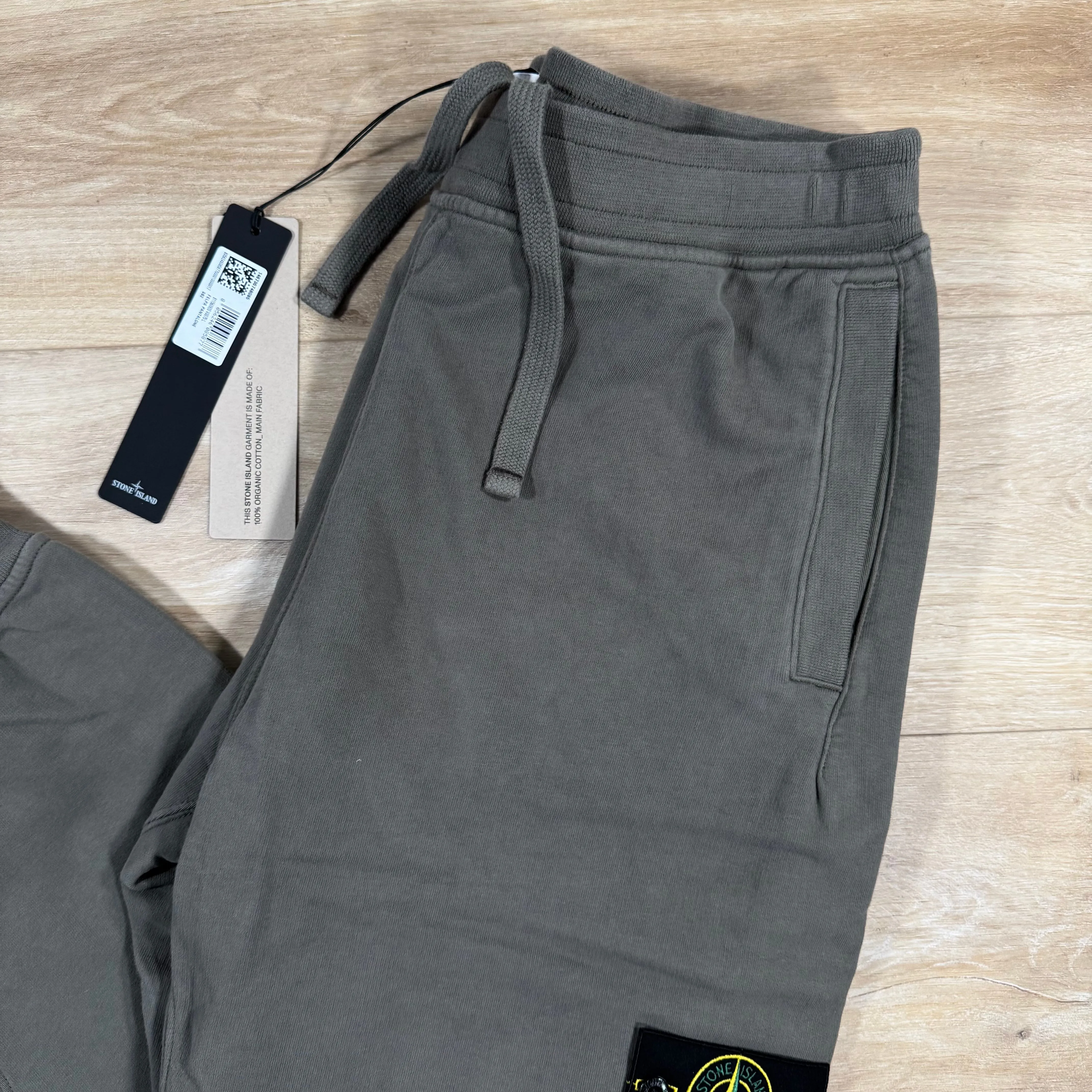 Stone Island Brushed Cotton Sweatpants in Walnut Brown