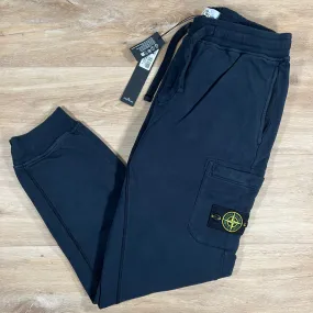 Stone Island Slim Fit Cargo Sweatpants in Navy