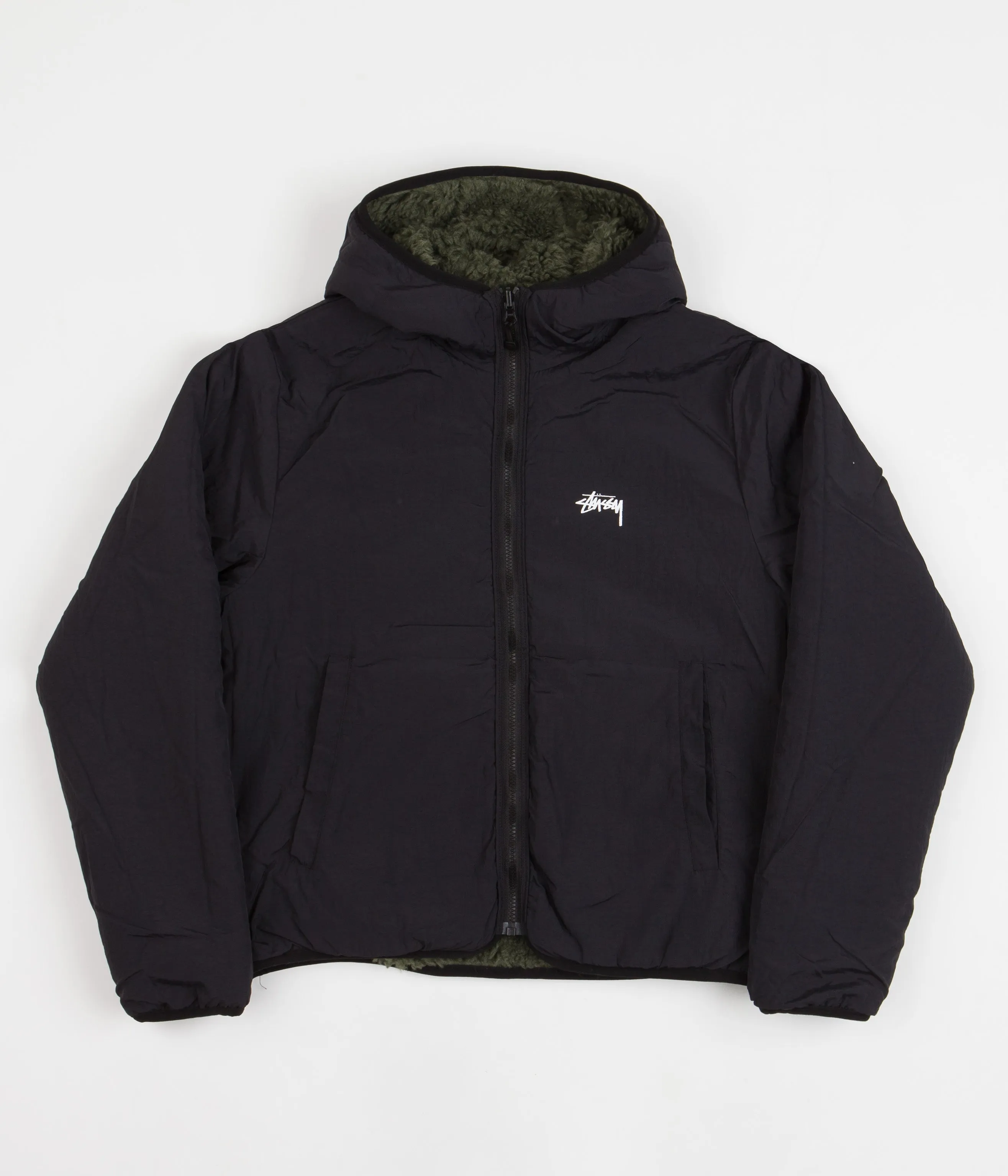 Stussy Sherpa Jacket - Olive