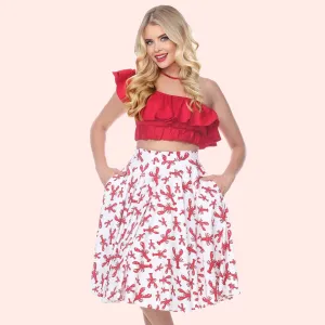 Swing Skirt in Lobster Print