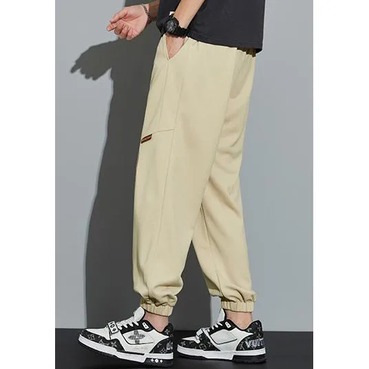 Tapered Loose Fit Patchwork Versatile Sweatpant