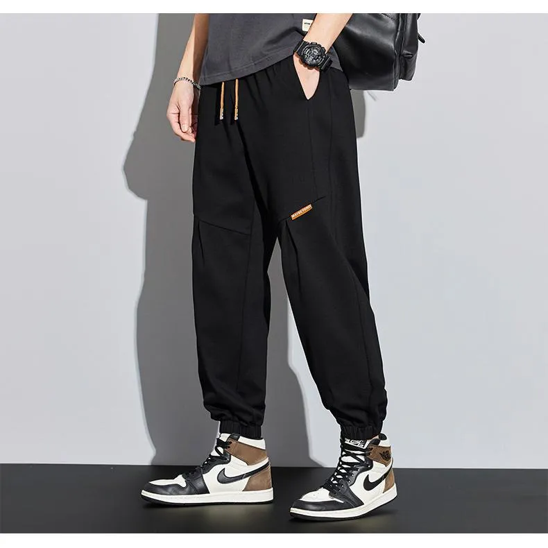 Tapered Loose Fit Patchwork Versatile Sweatpant