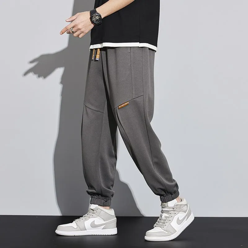 Tapered Loose Fit Patchwork Versatile Sweatpant