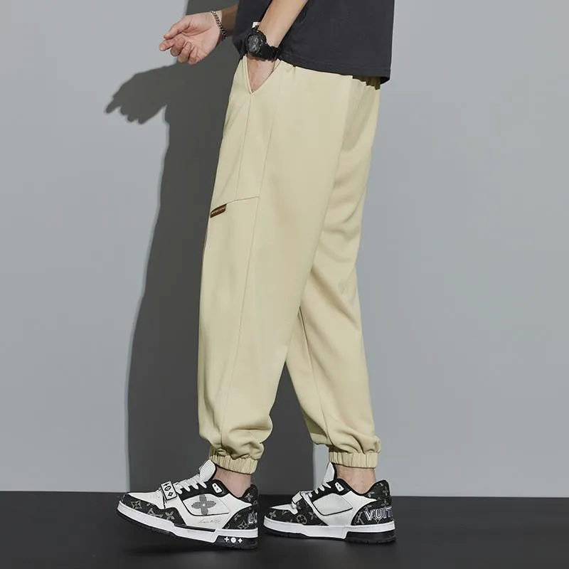 Tapered Loose Fit Patchwork Versatile Sweatpant