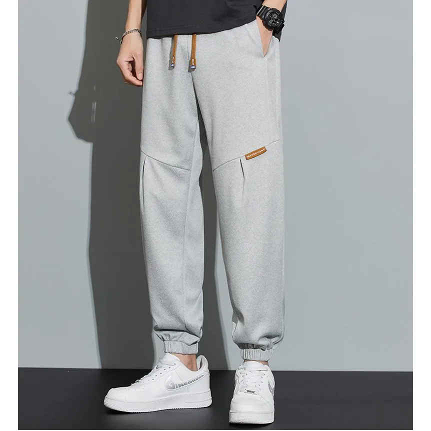 Tapered Loose Fit Patchwork Versatile Sweatpant