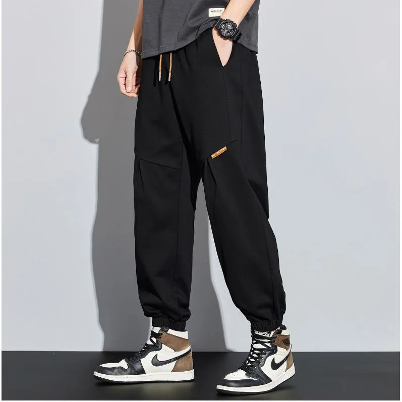 Tapered Loose Fit Patchwork Versatile Sweatpant