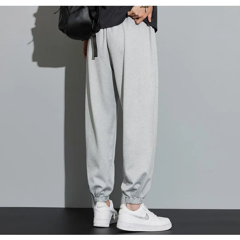 Tapered Loose Fit Patchwork Versatile Sweatpant