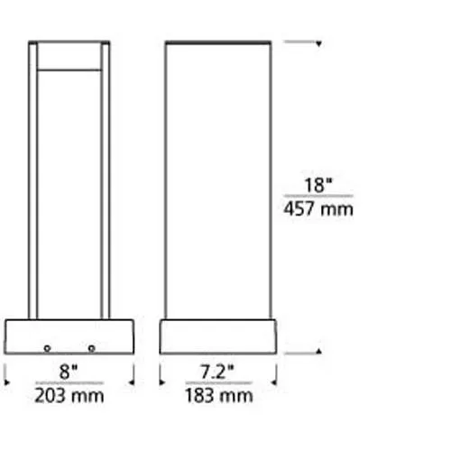 Tech Lighting 700OASYN Syntra 18 Outdoor Path