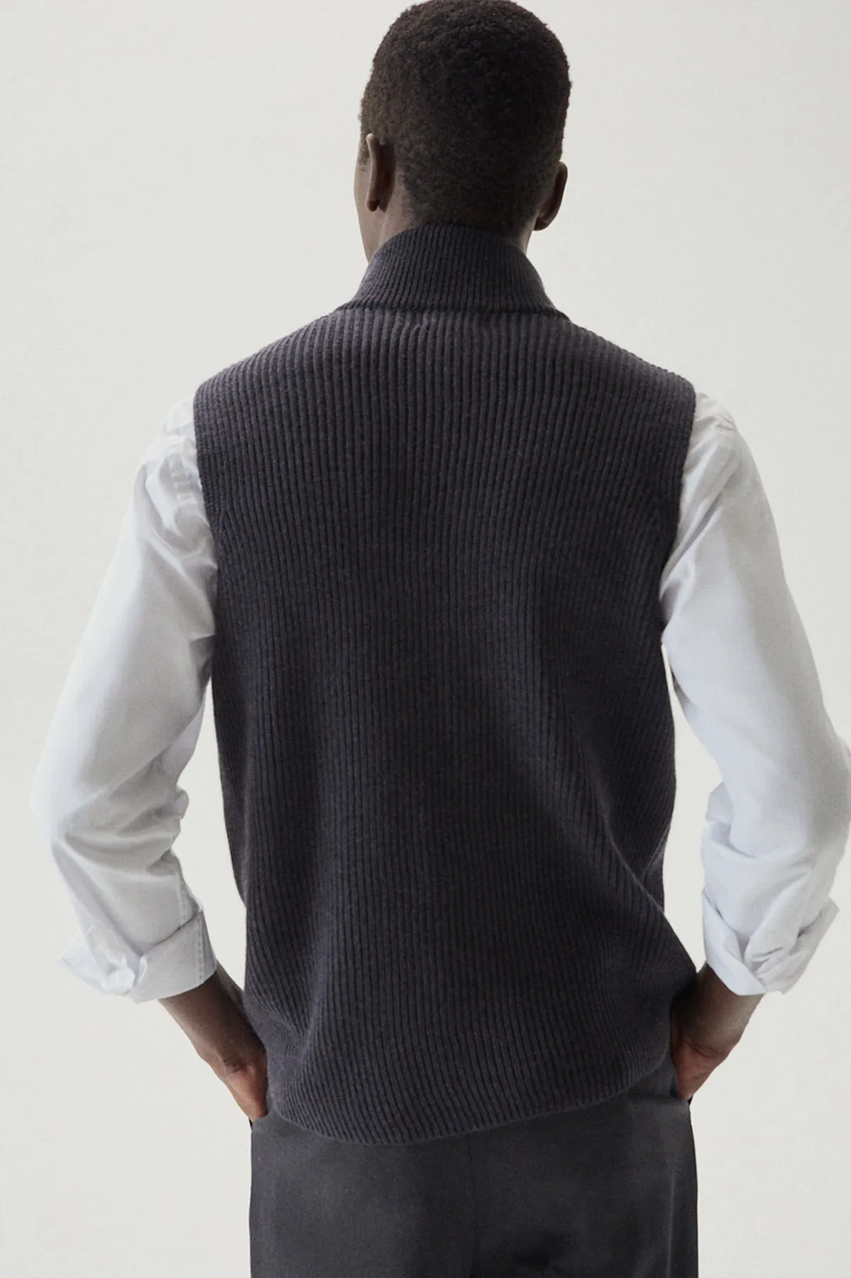 The Merino Wool Zipped Vest - Imperfect Version