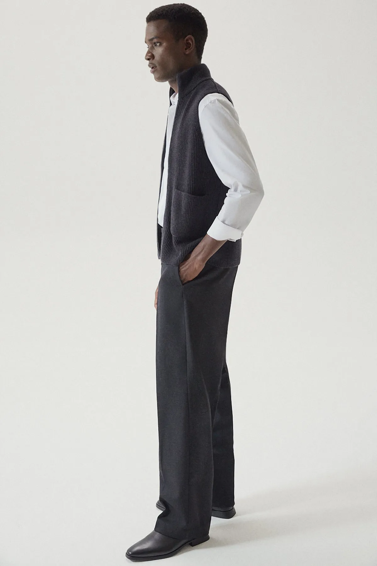 The Merino Wool Zipped Vest