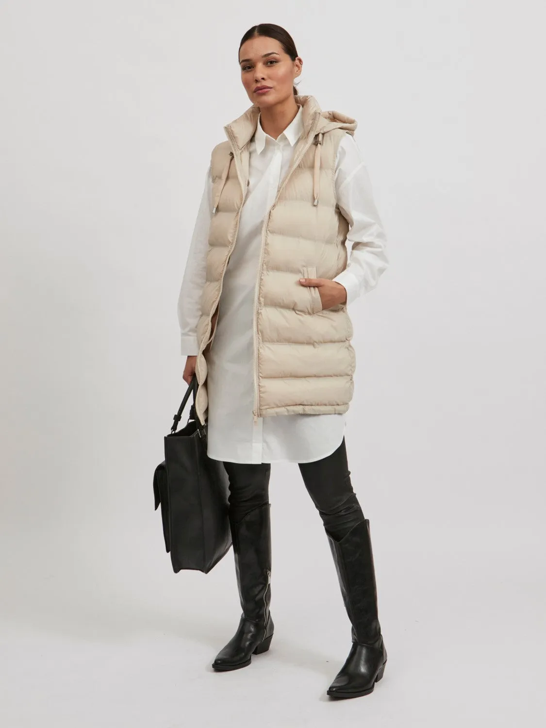 Trish Padded Gilet (Beige)