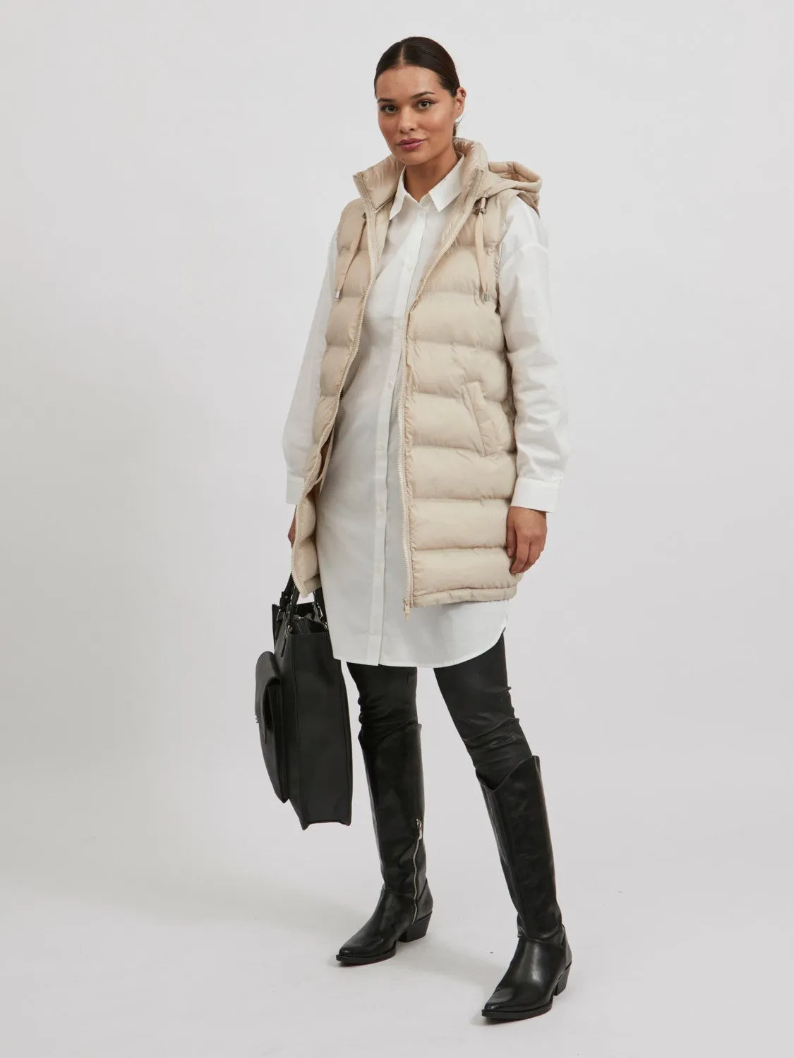 Trish Padded Gilet (Beige)