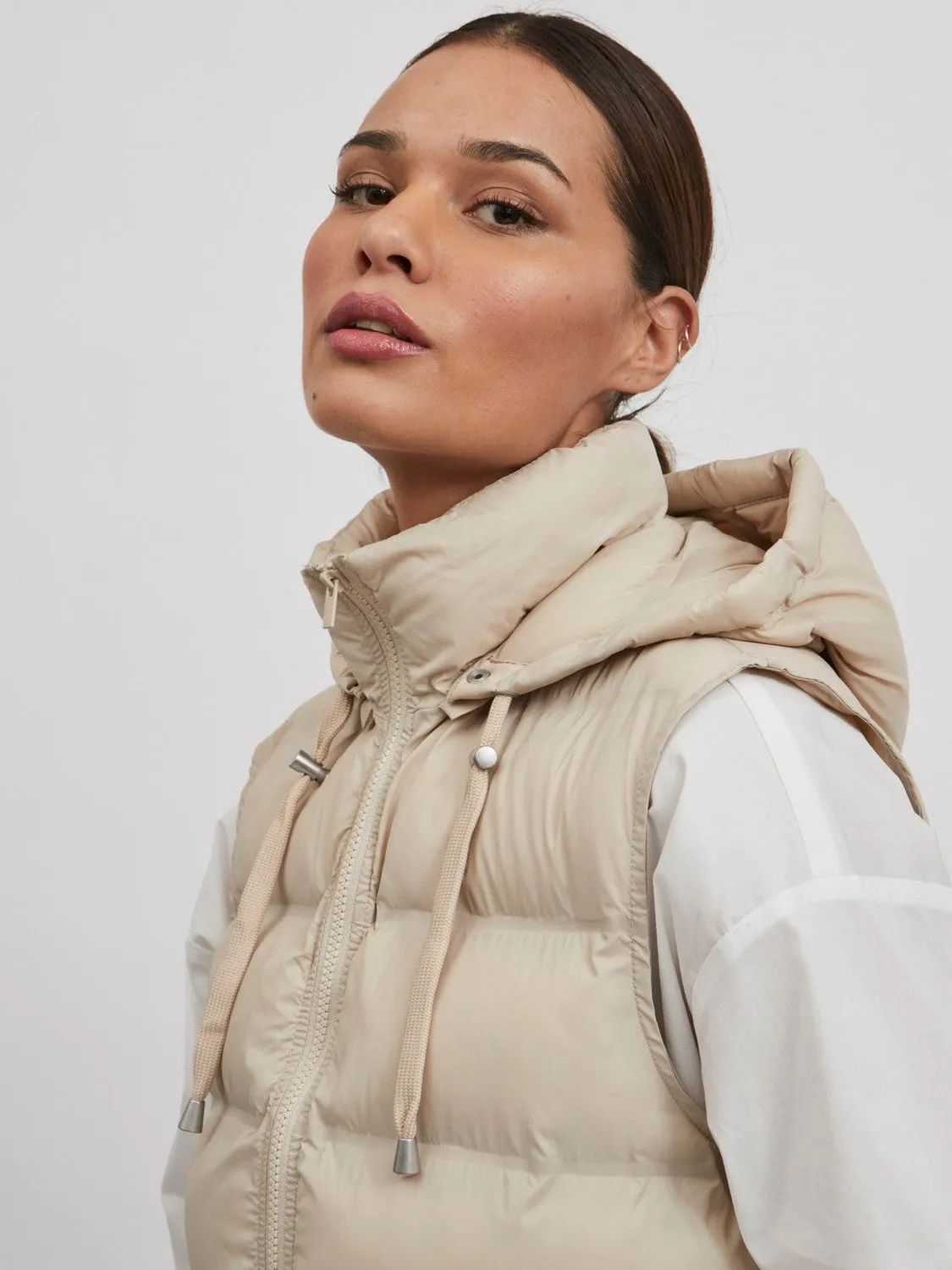 Trish Padded Gilet (Beige)