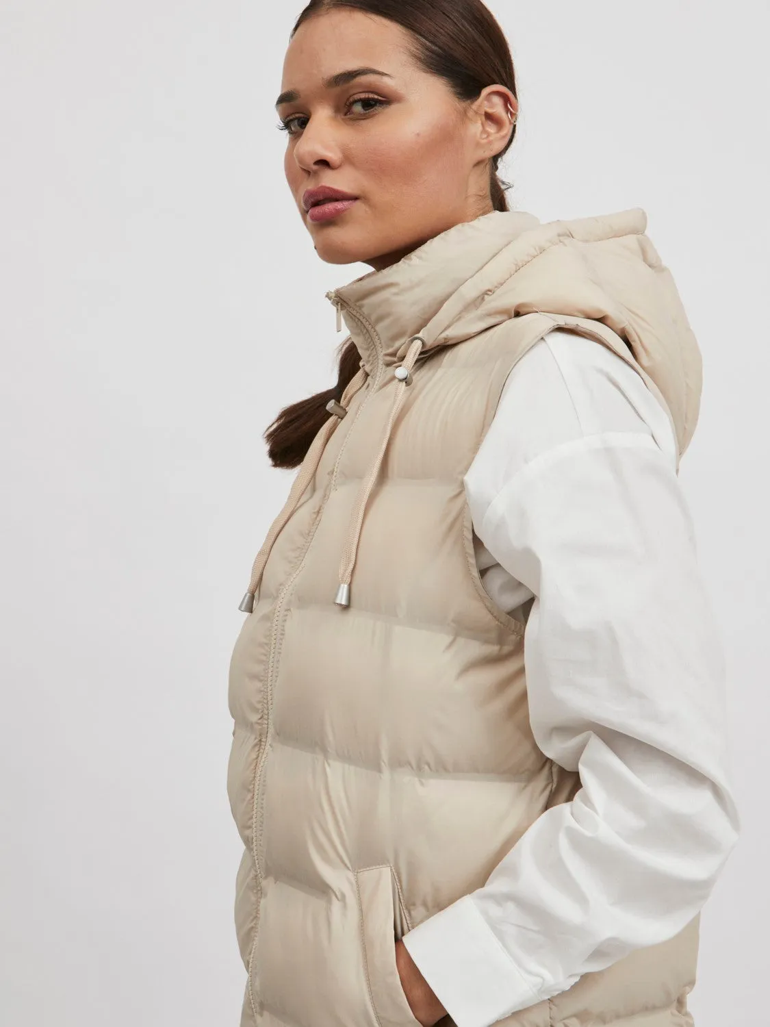 Trish Padded Gilet (Beige)