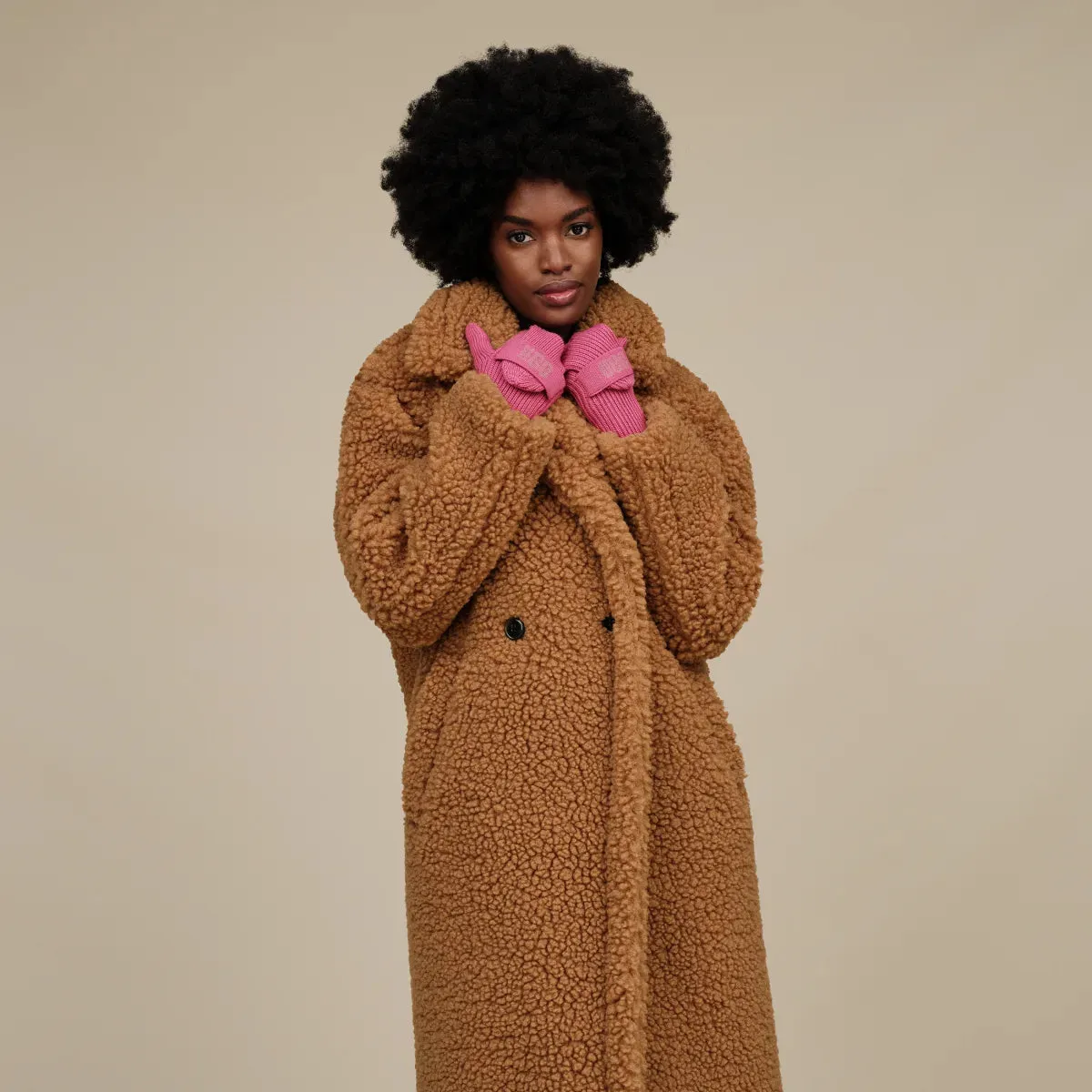 UGG | CHAQUETA MUJER | W GERTRUDE LONG TEDDY COAT CHE CHESTNUT | MARRÓN