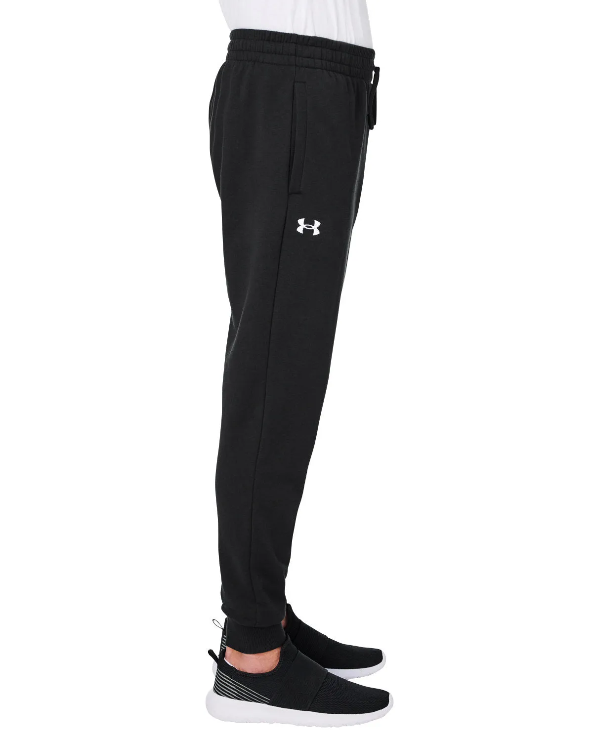 Under Armour Mens Rival Fleece Custom Sweatpants, Black