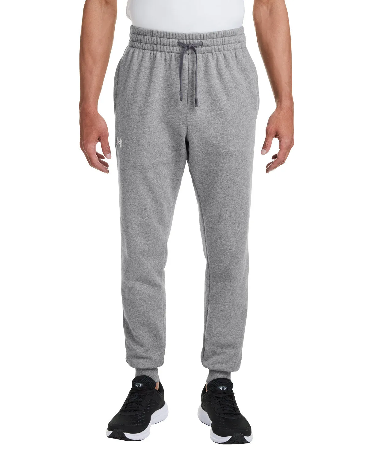 Under Armour Mens Rival Fleece Custom Sweatpants, Grey