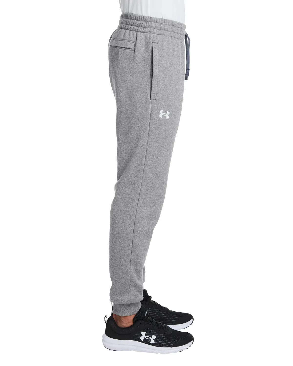 Under Armour Mens Rival Fleece Custom Sweatpants, Grey