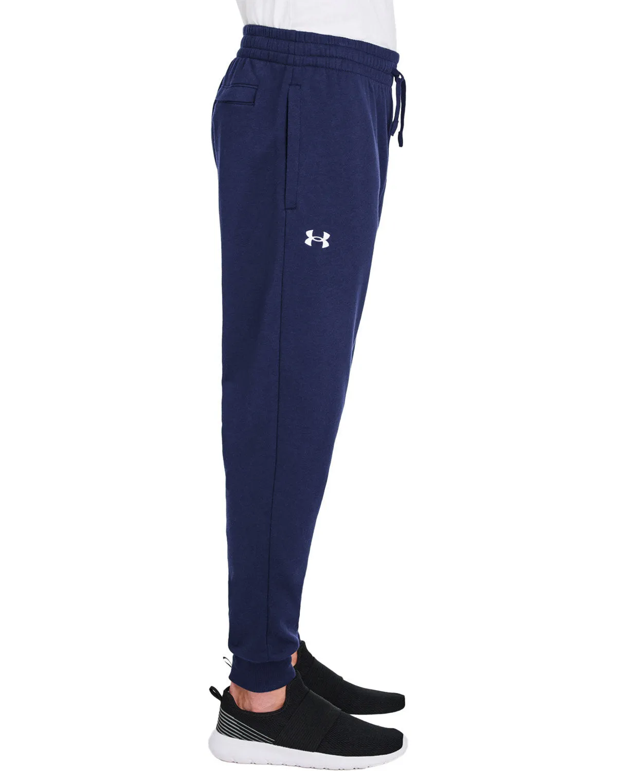 Under Armour Mens Rival Fleece Custom Sweatpants, Medium Navy