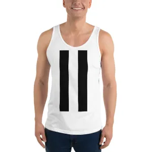 Unisex Tank Twin Strips Top