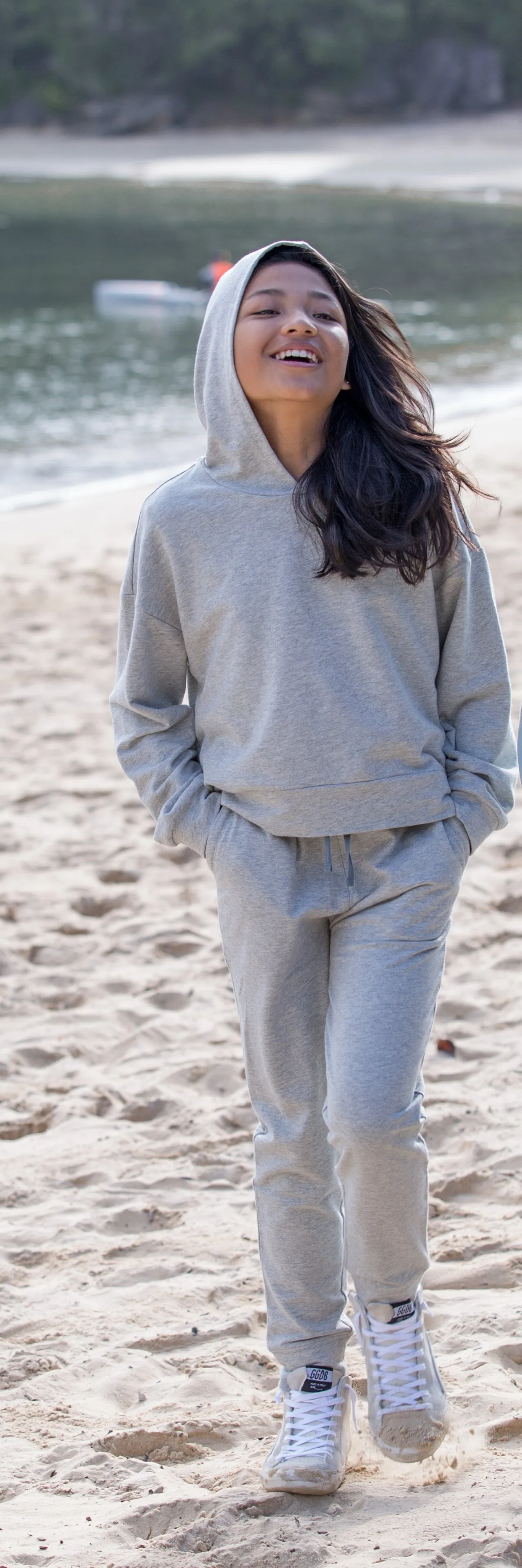 VENICE BEACH SWEATPANTS IN MOTTLED GREY