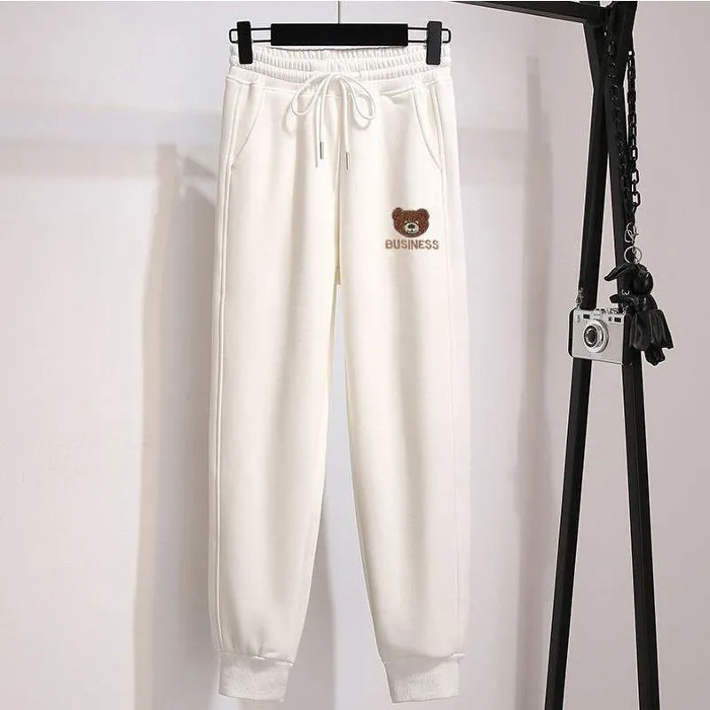 Versatile Plus Slimming Loose Fit Straight Sports Sweatpants