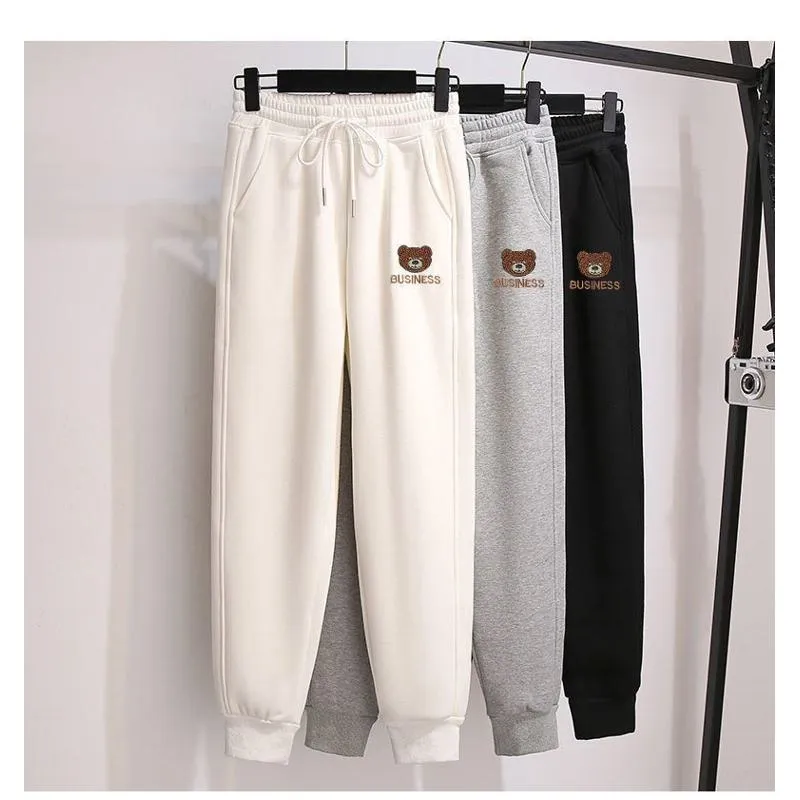 Versatile Plus Slimming Loose Fit Straight Sports Sweatpants