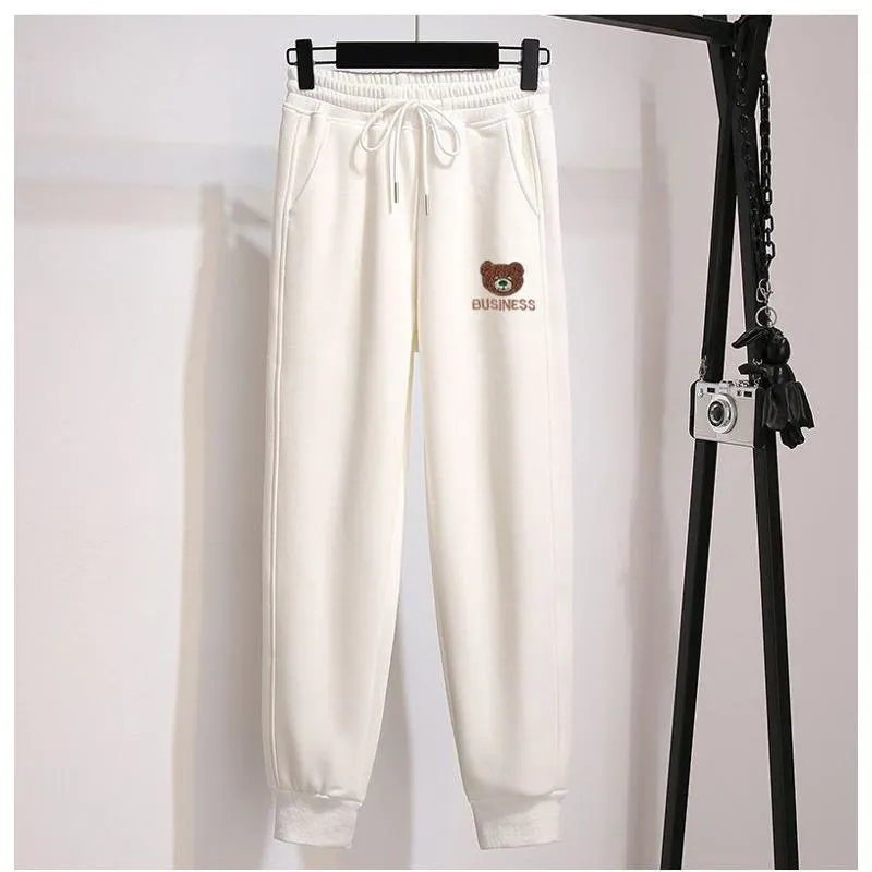 Versatile Plus Slimming Loose Fit Straight Sports Sweatpants