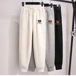 Versatile Plus Slimming Loose Fit Straight Sports Sweatpants