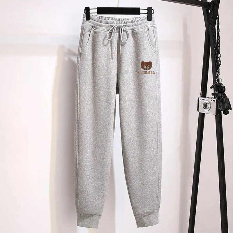 Versatile Plus Slimming Loose Fit Straight Sports Sweatpants