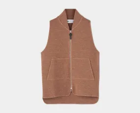 Vicuna Wool Drop Back Car Vest